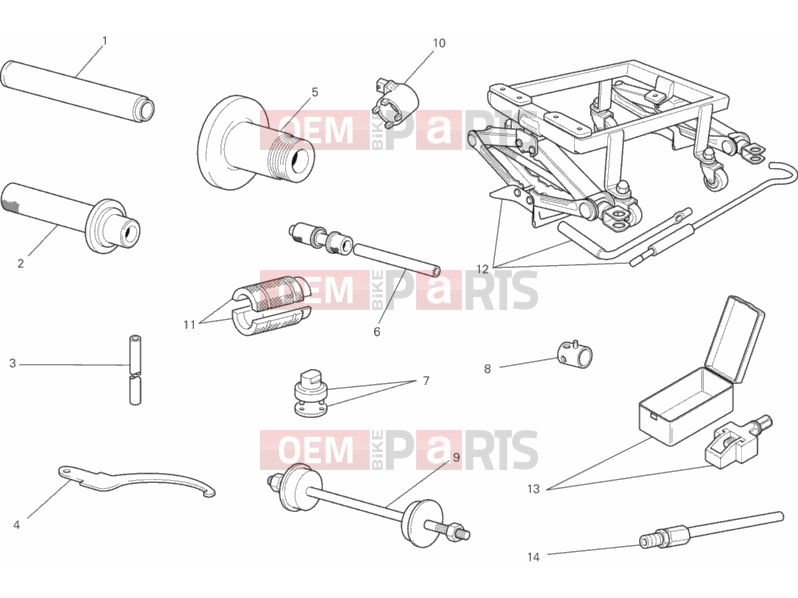 DUCATI 2013 Monster 1100 DIESEL WORKSHOP SERVICE TOOLS, FRAME » FRAME