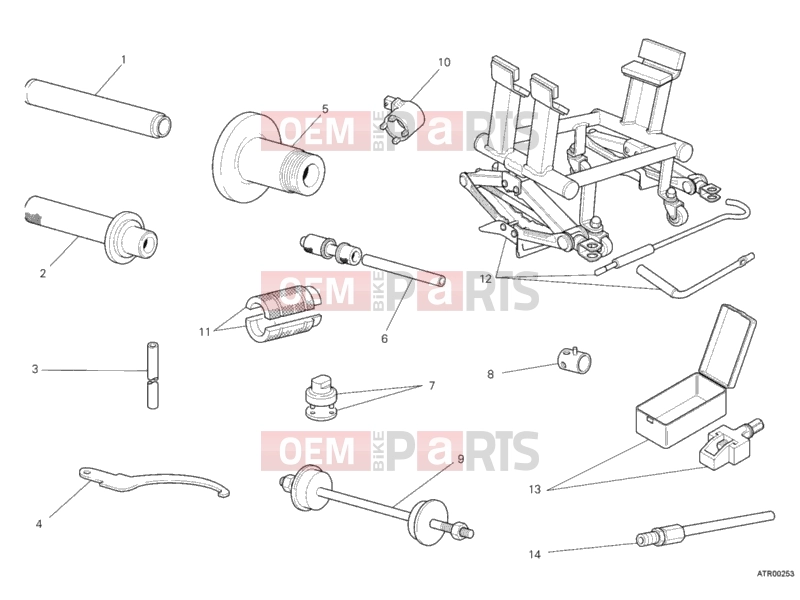 DUCATI 2013 Monster 1100 EVO ABS WORKSHOP SERVICE TOOLS, FRAME » FRAME