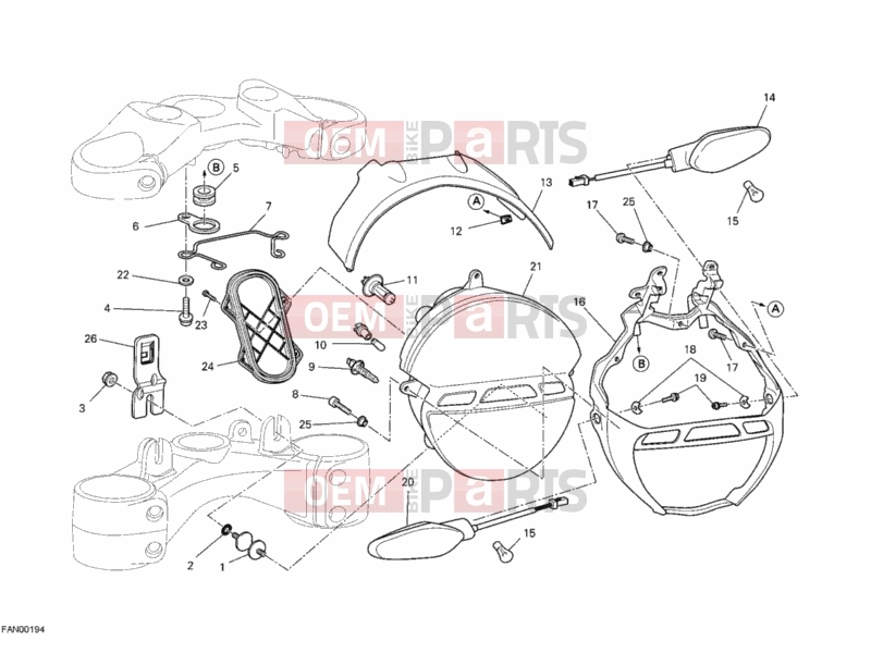 DUCATI 2013 Monster 659 ABS HEADLIGHT » LIGHTING SYSTEM