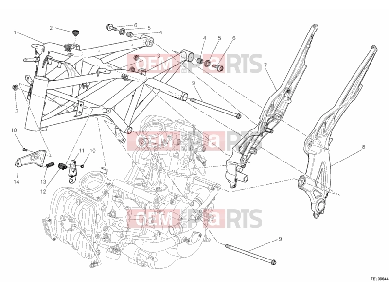 DUCATI 2013 Diavel Carbon FRAME » FRAME