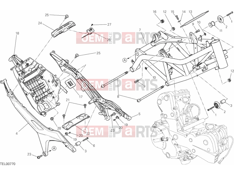 DUCATI 2013 HYPERMOTARD FRAME » FRAME