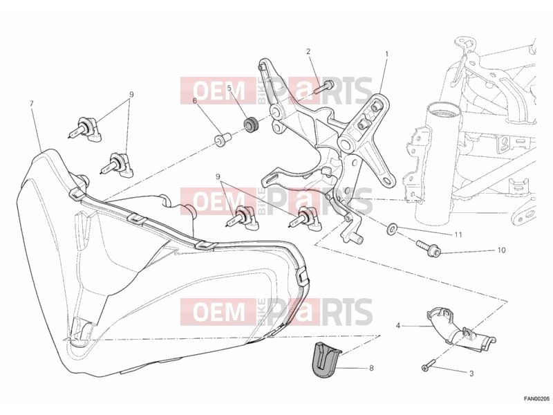 DUCATI 2012 Multistrada 1200 ABS HEADLIGHT » LIGHTING SYSTEM