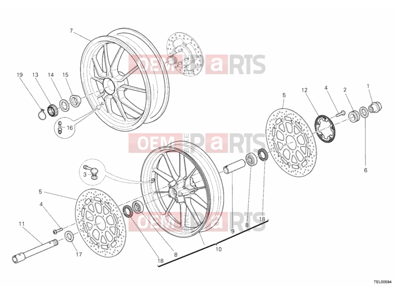 DUCATI 2011 Multistrada 1200 WHEELS » FRONT WHEEL