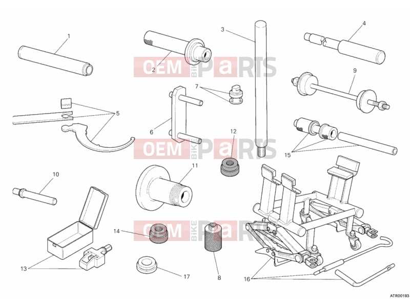 DUCATI 2010 Streetfighter S WORKSHOP SERVICE TOOLS, FRAME » FRAME
