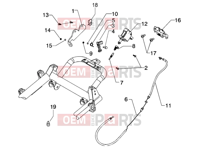 PIAGGIO Transmissions » Saddle unlock control