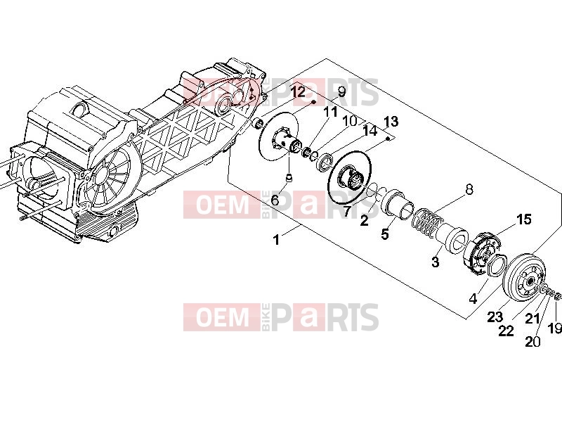 PIAGGIO Beverly 500 Engine » Driven pulley