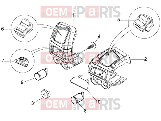 Electrical system » Electrical device - Piaggio BV 250 (U.S.A.)