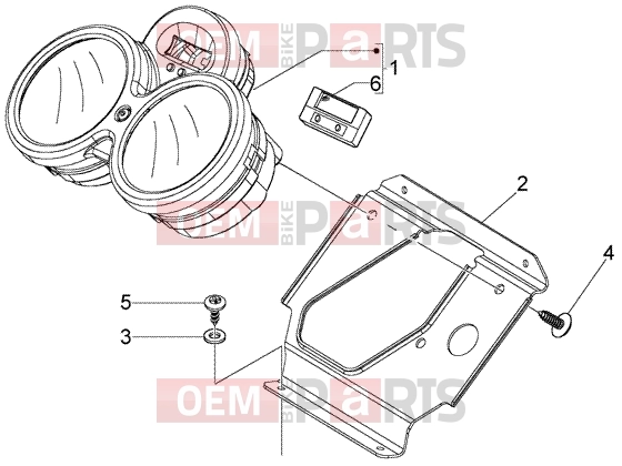 Electrical system » Instruments set - Piaggio BV 250 (U.S.A.)
