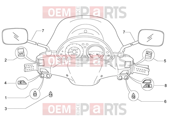 Electrical system » Electrical devices - Piaggio BV 500 ( USA / CA )