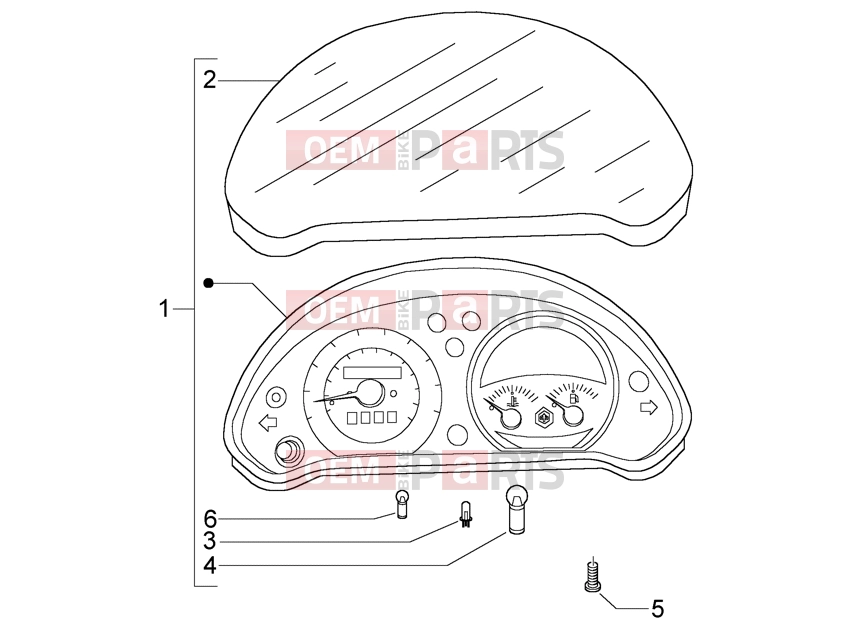 PIAGGIO Electrical system » Instruments set