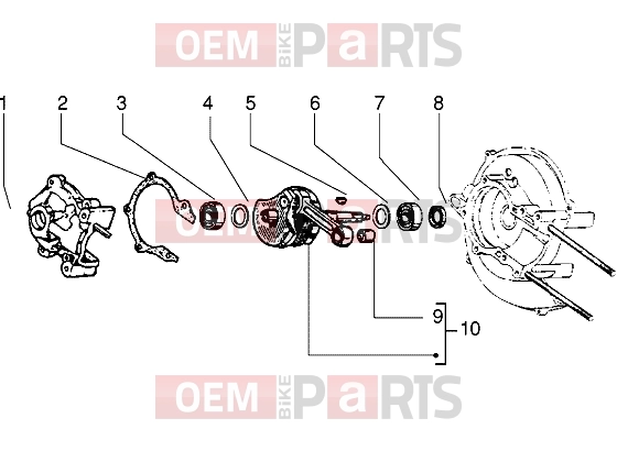 PIAGGIO Engine » Crankshaft-Main bearings