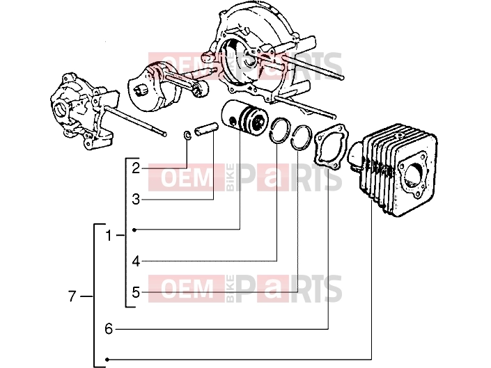 PIAGGIO Engine » Cylinder-piston,assy