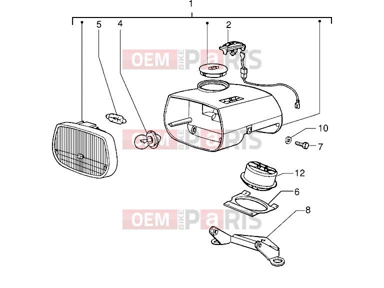 PIAGGIO Electrical system » Head lamp