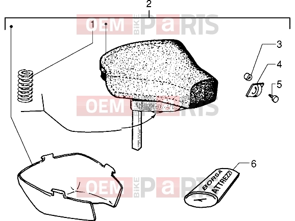 PIAGGIO Chassis » Saddle