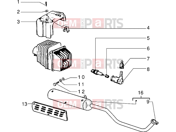 PIAGGIO Engine » Silencer-Baffle