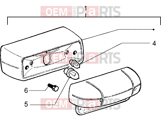 PIAGGIO Electrical system » Tail lamp