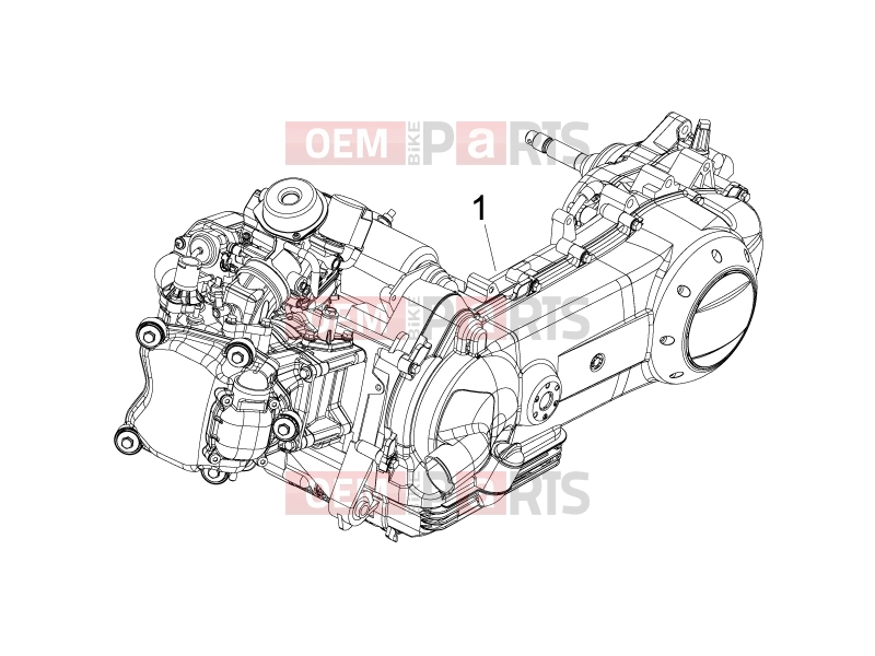 PIAGGIO Fly 125  Engine » Engine, assembly