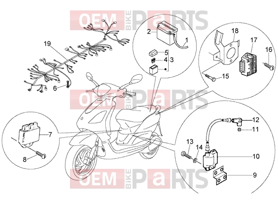 PIAGGIO Electrical system » Electrical device