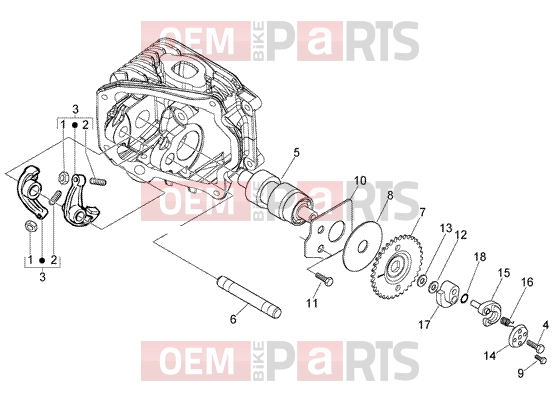 PIAGGIO Engine » Rocker levers support