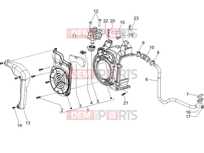 Engine » Secondary air box - Piaggio Fly 150 2006