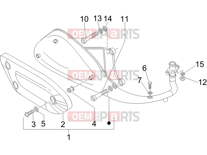 PIAGGIO Fly 150 Engine » Silencer