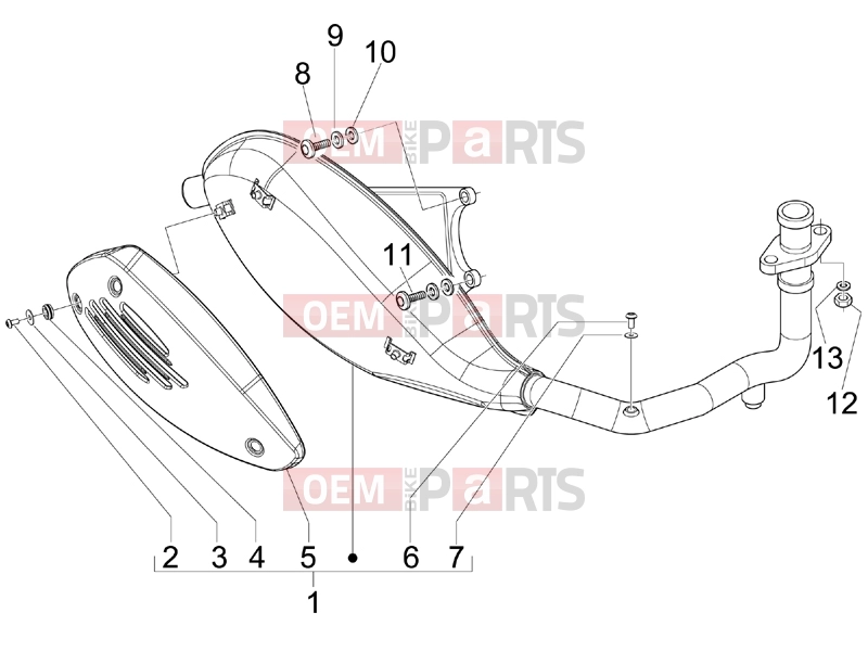 Engine » Silencer - Piaggio Fly 150 2007