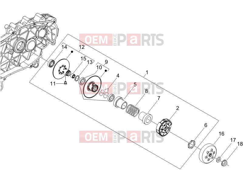PIAGGIO Fly 150 Engine » Driven pulley
