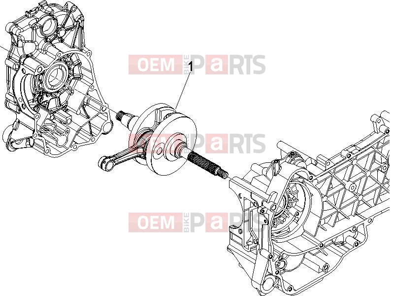 Engine » Crankshaft - Piaggio Fly 150 2013