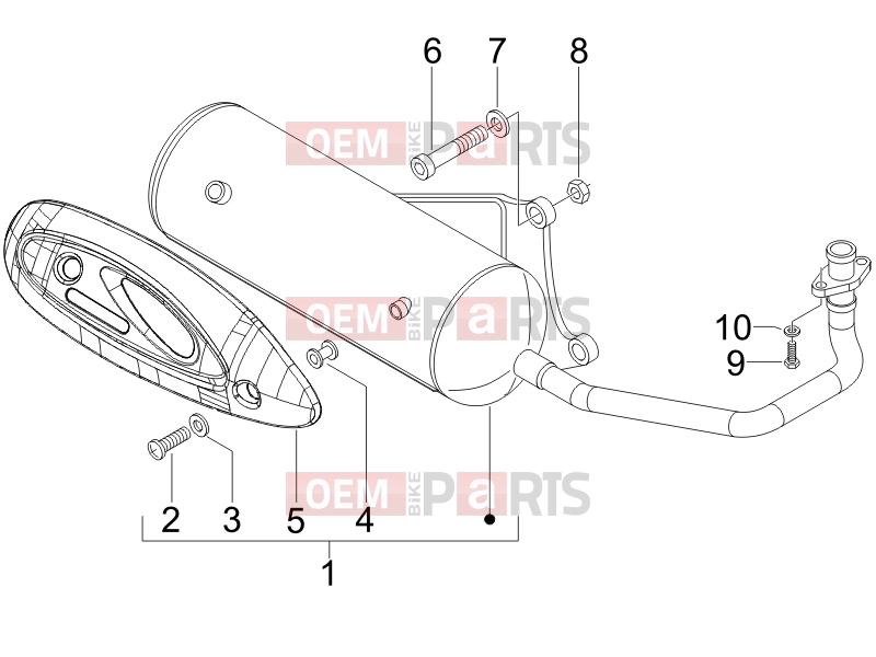 PIAGGIO Fly 50 4T Engine » Silencer