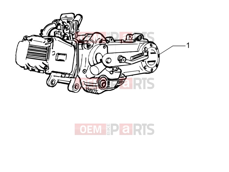Engine » Engine, assembly - Piaggio Fly 50 4T 2008
