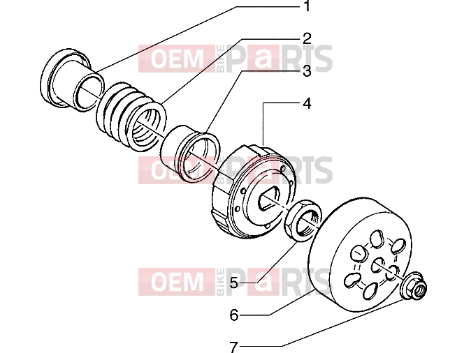 Engine » Driven pulley - Piaggio Hexagon 150