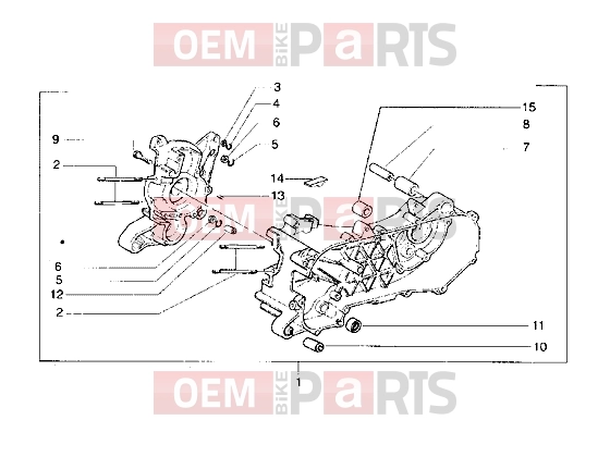 PIAGGIO Engine » Crankcase
