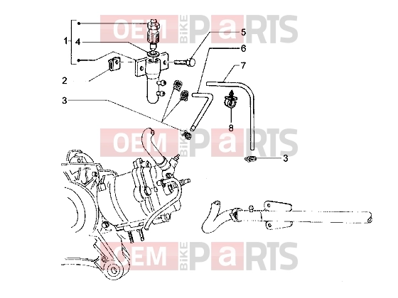 Engine » Bleeding system - Piaggio Hexagon LXT