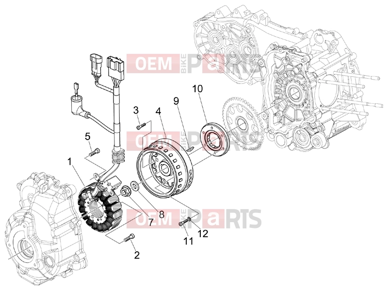 Engine » Flywheel magneto - Piaggio MP3 250 2008