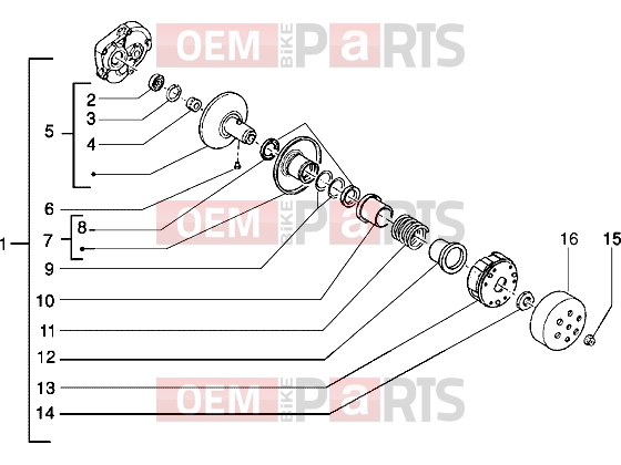 PIAGGIO Engine » Driven pulley