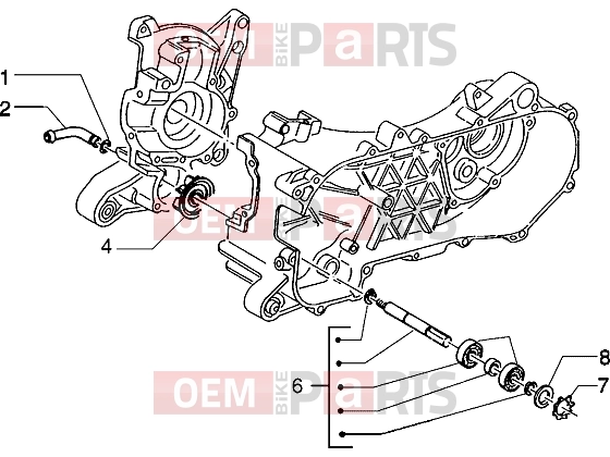 Engine » Water pump - Piaggio NRG MC3