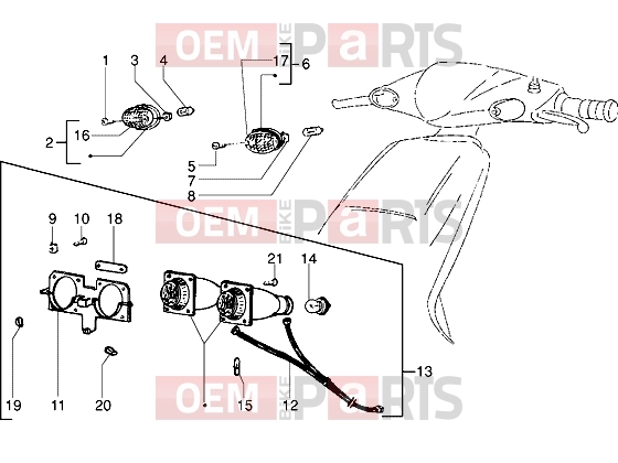 Electrical system » Headlamp - Piaggio NTT