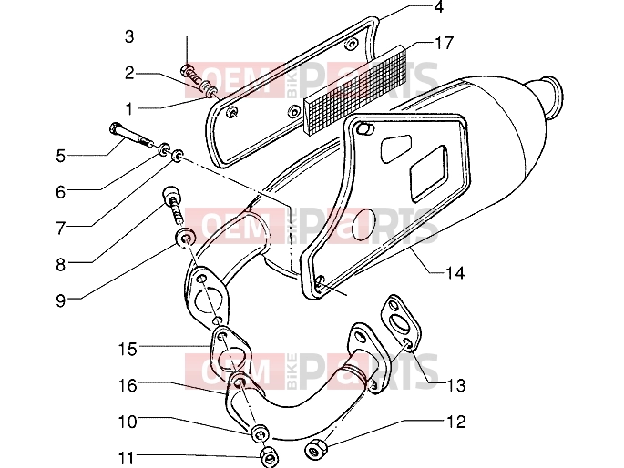 Engine » Silencer - Piaggio Skipper 125