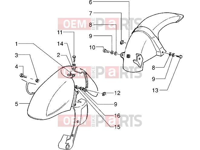 Suspensions-Wheels » Front fork - Piaggio Skipper 150