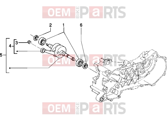 Engine » Crankshaft - Piaggio Typhoon 125 2T