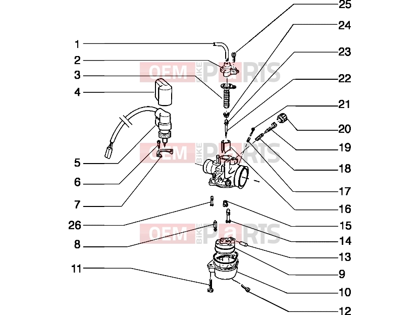 Engine » Carburettor - Piaggio Typhoon 50 2T