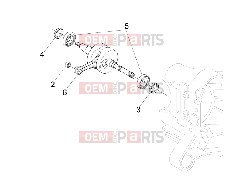 PIAGGIO Typhoon 50 2T Engine » Crankshaft
