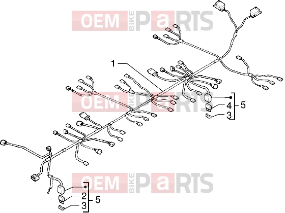 Electrical system » Cable harness - Piaggio X9 125