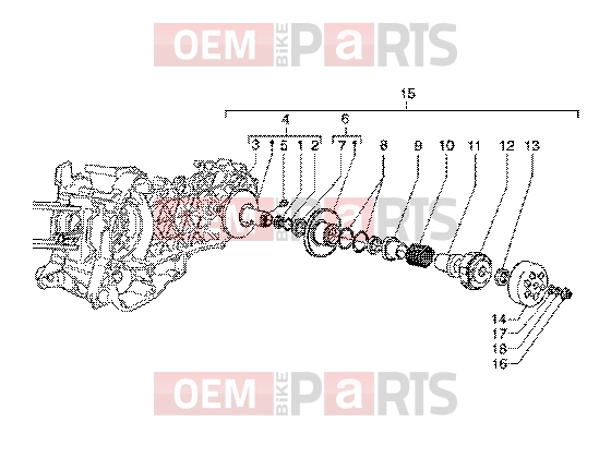 PIAGGIO Engine » Driven pulley