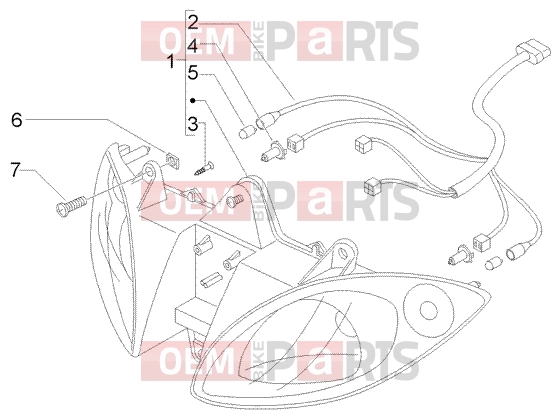 PIAGGIO Electrical system » Front lights