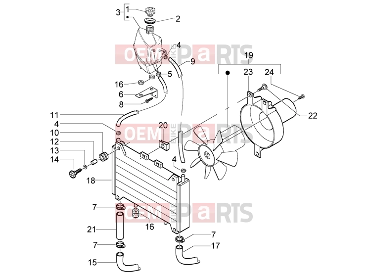 PIAGGIO Chassis » Cooling system