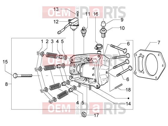 PIAGGIO Engine » Head-valves
