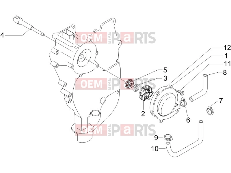 PIAGGIO X9 500 Evolution ABS Engine » Cooler pump