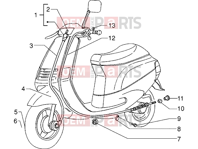 Transmissions » Transmissions - Piaggio Zip 50