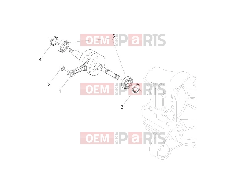 Engine » Crankshaft - Piaggio Zip 50 2T 2009